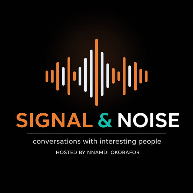 Signal & Noise podcast cover art — audio waveform and wordmark